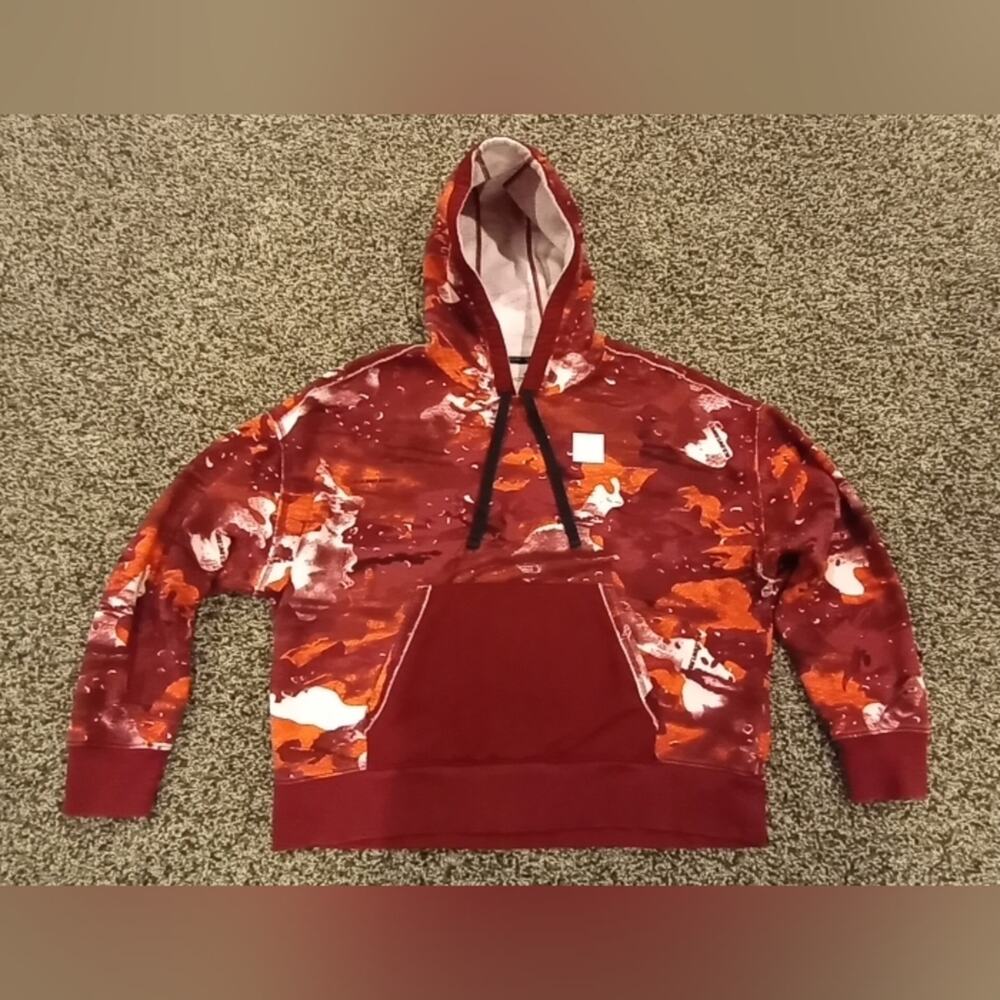 Under Armour Woman's Project Rock Printed Hoodie Size Meduim Red/White